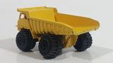 Vintage Zylmex P380 Dump Truck Yellow Die Cast Toy Car Construction Equipment Vehicle