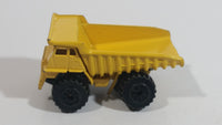 Vintage Zylmex P380 Dump Truck Yellow Die Cast Toy Car Construction Equipment Vehicle