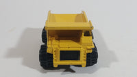 Vintage Zylmex P380 Dump Truck Yellow Die Cast Toy Car Construction Equipment Vehicle