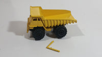 Vintage Zylmex P380 Dump Truck Yellow Die Cast Toy Car Construction Equipment Vehicle