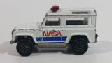 Majorette Land Rover NASA No. 266 National Aeronautics and Space Administration White Die Cast Toy Car Vehicle