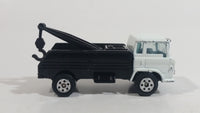 Yatming Wrecker Salvage Tow Truck Black and White Die Cast Toy Car Wrecking Towing Vehicle China