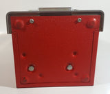 Vintage Nevada Las Vegas "Entertainment Capital of the World" 11" Tall Metal Coin Bank 4 Wheel
