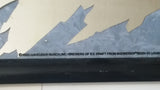 1993 Budweiser Cold Filtered Ice Draft Beer Black, Blue and White Slanted Pub Mirror 23" x 26" Anheuser-Busch