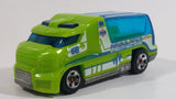 2011 Hot Wheels City Works Rapid Response Ambulance Lime Green Die Cast Toy Car Emergency Rescue Vehicle