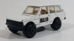 1989 Hot Wheels Range Rover T-60 Sticker Tampos White Die Cast Toy Car Vehicle