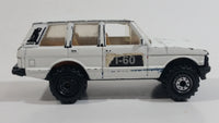 1989 Hot Wheels Range Rover T-60 Sticker Tampos White Die Cast Toy Car Vehicle