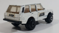 1989 Hot Wheels Range Rover T-60 Sticker Tampos White Die Cast Toy Car Vehicle