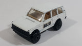 1989 Hot Wheels Range Rover T-60 Sticker Tampos White Die Cast Toy Car Vehicle