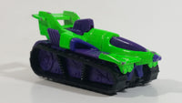 1995 Hot Wheels Treadator Bright Green and Purple Die Cast Toy Car Vehicle