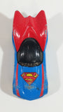 2012 Hot Wheels DC Universe Character Cars Superman Blue Red Cape Die Cast Toy Car Vehicle