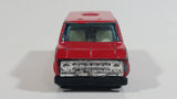 Vintage Yatming No. 1501 Ford Econoline E-150 Fire Brigade Red Van Die Cast Toy Car Emergency Rescue Vehicle