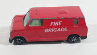 Vintage Yatming No. 1501 Ford Econoline E-150 Fire Brigade Red Van Die Cast Toy Car Emergency Rescue Vehicle