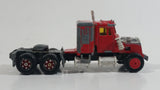 Majorette Kenworth Semi Tractor Truck Rig Red 1/87 Scale Die Cast Toy Car Vehicle - Missing Hood