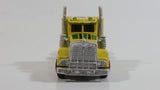 Majorette Kenworth Semi Tractor Truck Rig Yellow 1/87 Scale Die Cast Toy Car Vehicle - with Opening Hood