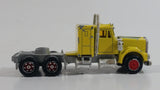 Majorette Kenworth Semi Tractor Truck Rig Yellow 1/87 Scale Die Cast Toy Car Vehicle - with Opening Hood