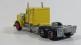 Majorette Kenworth Semi Tractor Truck Rig Yellow 1/87 Scale Die Cast Toy Car Vehicle - with Opening Hood