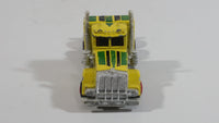 Majorette Kenworth Semi Tractor Truck Rig Yellow 1/87 Scale Die Cast Toy Car Vehicle - with Opening Hood