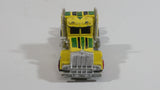 Majorette Kenworth Semi Tractor Truck Rig Yellow 1/87 Scale Die Cast Toy Car Vehicle - with Opening Hood