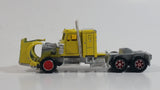 Majorette Kenworth Semi Tractor Truck Rig Yellow 1/87 Scale Die Cast Toy Car Vehicle - with Opening Hood