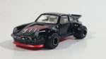 Vintage Majorette Porsche 911 Turbo No. 209 Black 1/57 Scale Die Cast Toy Car Vehicle with Opening Doors