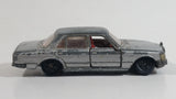 Vintage 1978 Tomica Mercedes Benz 450 SEL 1/57 Scale Silver Die Cast Toy Car Vehicle with Opening Doors