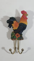 Chicken Rooster Hen Resin Key Hat Wall Hanger