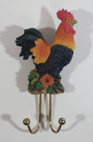 Chicken Rooster Hen Resin Key Hat Wall Hanger