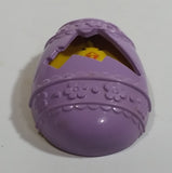 Vintage 1977 Avon Purple and Yellow Easter Egg Chick Pin