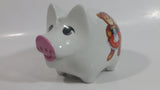Vintage Reutter Porzellan Germany Boy and Girl Teddy Bear Porcelain Pig Shaped Piggy Coin Bank