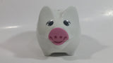 Vintage Reutter Porzellan Germany Boy and Girl Teddy Bear Porcelain Pig Shaped Piggy Coin Bank