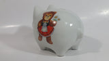 Vintage Reutter Porzellan Germany Boy and Girl Teddy Bear Porcelain Pig Shaped Piggy Coin Bank