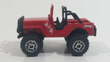 1981 Matchbox Jeep 4x4 Golden Eagle Red Die Cast Toy Car Vehicle