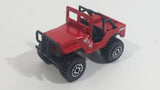 1981 Matchbox Jeep 4x4 Golden Eagle Red Die Cast Toy Car Vehicle