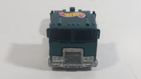 1998 Hot Wheels Race Team II Ramp Truck Semi Tractor Dark Metalflake Green Die Cast Toy Car Rig Vehicle