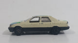 Yatming No. 815 Ford Sierra Sapphire #15 Cream White with Blue Green Die Cast Toy Car Vehicle