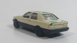 Yatming No. 815 Ford Sierra Sapphire #15 Cream White with Blue Green Die Cast Toy Car Vehicle