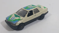 Yatming No. 815 Ford Sierra Sapphire #15 Cream White with Blue Green Die Cast Toy Car Vehicle