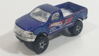 2013 Hot Wheels Team: Ford Racing 1997 Ford F-150 Lifted 4x4 Truck Blue Die Cast Toy Car Vehicle