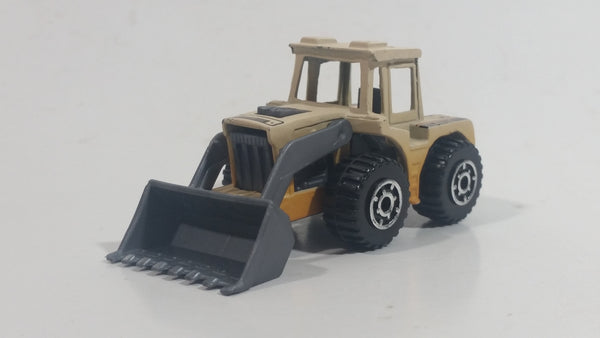 1999 Matchbox Road Crew/Road Works Tractor Shovel Beige Fading to Yellow No. 29 Die Cast Toy Construction Building Equipment Vehicle