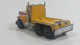 Vintage 1992 Matchbox Peterbilt Cement Mixer Semi Tractor Truck Yellow 1/80 Scale Die Cast Toy Rig Vehicle