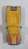 Vintage 1992 Matchbox Peterbilt Cement Mixer Semi Tractor Truck Yellow 1/80 Scale Die Cast Toy Rig Vehicle