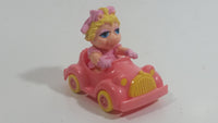 Vintage The Muppets 1986 Baby Miss Piggy and Pink Toy Car Vehicle McDonald's Happy Meal