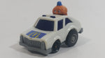 1985 McDonald's Happy Meal Fast Macs Officer Big Mac Character White Pull Back Toy Car Vehicle