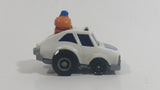 1985 McDonald's Happy Meal Fast Macs Officer Big Mac Character White Pull Back Toy Car Vehicle