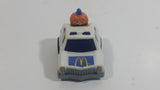 1985 McDonald's Happy Meal Fast Macs Officer Big Mac Character White Pull Back Toy Car Vehicle