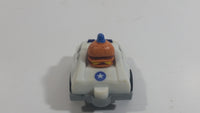 1985 McDonald's Happy Meal Fast Macs Officer Big Mac Character White Pull Back Toy Car Vehicle