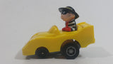 1988 McDonald's Turbo Macs The Hamburgler Yellow Toy Pull Back Friction Motorized Plastic Toy Car Vehicle - Happy Meals