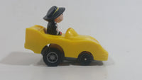 1988 McDonald's Turbo Macs The Hamburgler Yellow Toy Pull Back Friction Motorized Plastic Toy Car Vehicle - Happy Meals