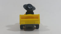 1988 McDonald's Turbo Macs The Hamburgler Yellow Toy Pull Back Friction Motorized Plastic Toy Car Vehicle - Happy Meals